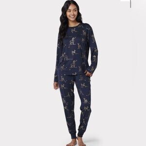 Chelsea Peers DEER PRINT SET - Pyjama set - navy‎ Size Large 14